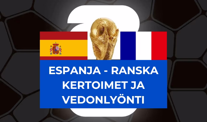 Espanja Ranska kertoimet ja vedonlyönti.