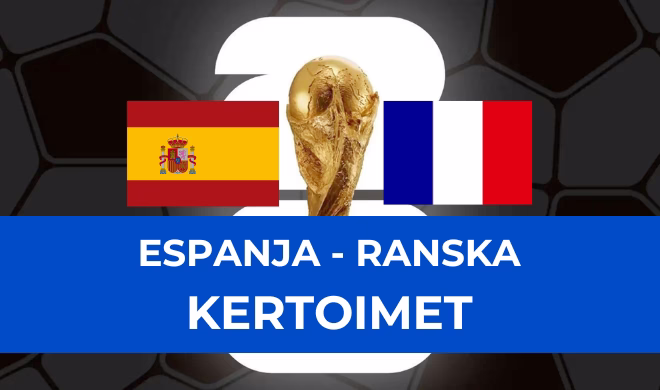 Espanja - Ranska kertoimet.