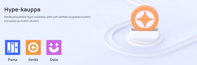 Hype kampanjat tarjoavat mm. oman bonuskaupan.