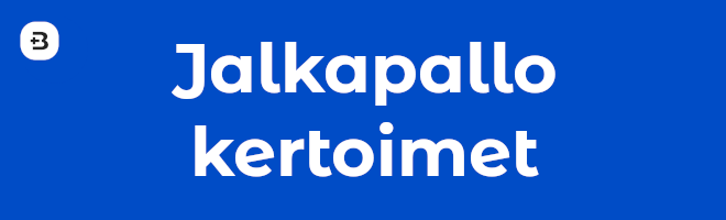 Jalkapallo kertoimet.