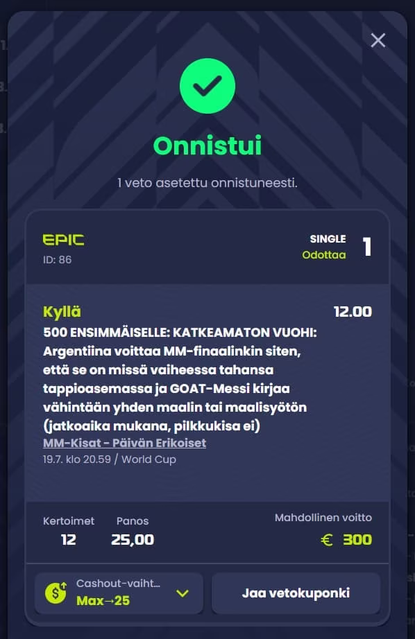 mm finaali 2026 argentiina voittaa ja messi kirjaa pisteen