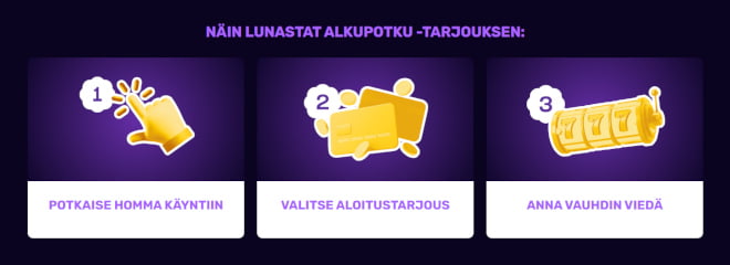 Lunasta Muhkee Casino bonus ensitalletuksella.