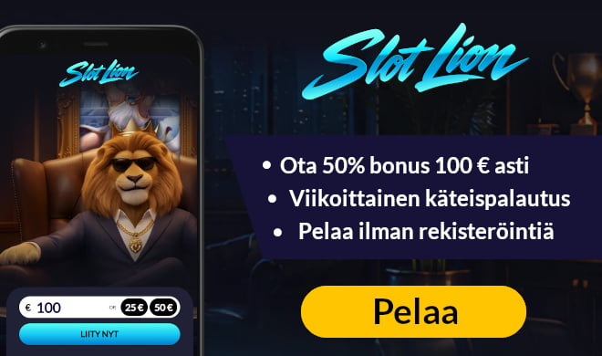 Lue SlotLion Casino arvostelu ja ota bonus.