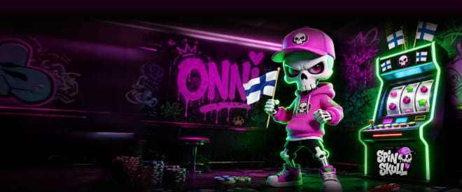 Spin Skull Casino bonus lunastetaan ensitalletuksella.