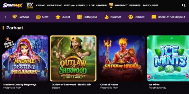 Hanki omia Spinimax Casino kokemuksia.