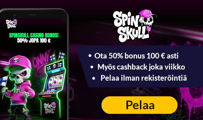 Lue SpinSkull Casino arvostelu ja ota ensitalletusbonus.