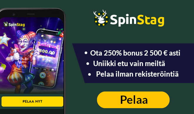 Lue SpinStag Casino arvostelu ja valitse tervetulobonus.