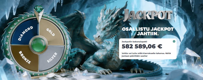Titaanikasino jackpot voi kasvaa hurjiin mittoihin.