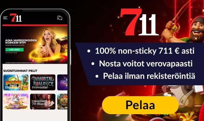 Lue 711 Casino arvostelu ja ota bonus.