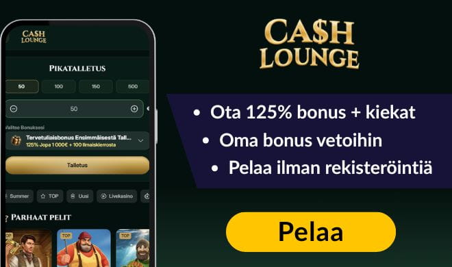 Lue Cashlounge Casino arvostelu ja ota tervetulobonus.