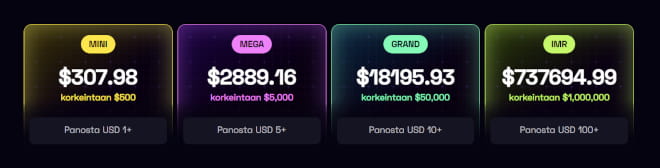 Testaa Immerion kasino jackpotit.