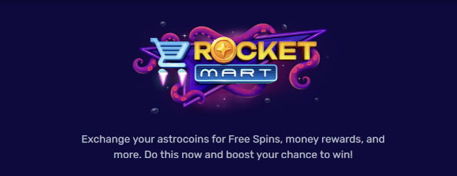 RocketPlay kasinon kaupasta voi lunastaa haluamiaan bonuksia.