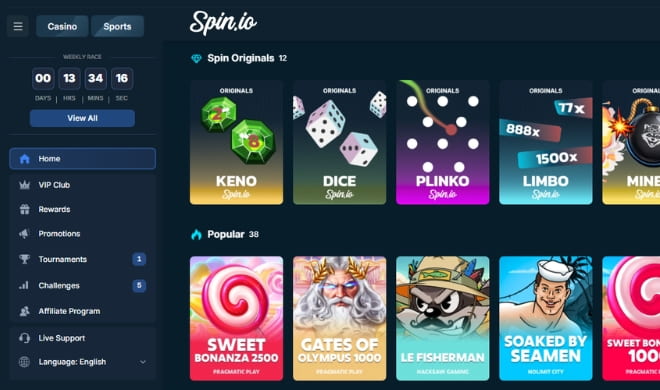 Hanki omia Spin.io Casino kokemuksia.