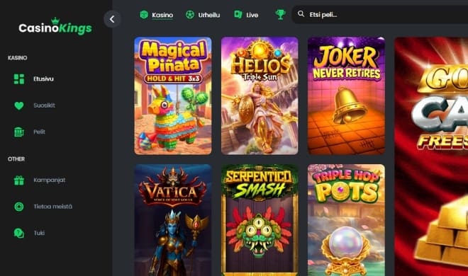 Hanki omia CasinoKings kokemuksia ilman rekisteröitymistä.