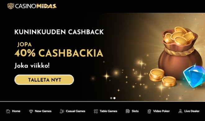 Hanki omia Casino Midas kokemuksia.
