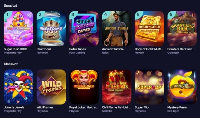 ChillSpins pelit tarjoavat ison valikoiman laadukkaita kasinopelejä.