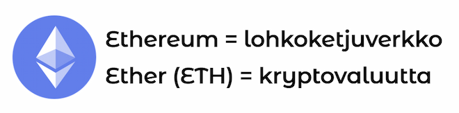 Ethereum logo.