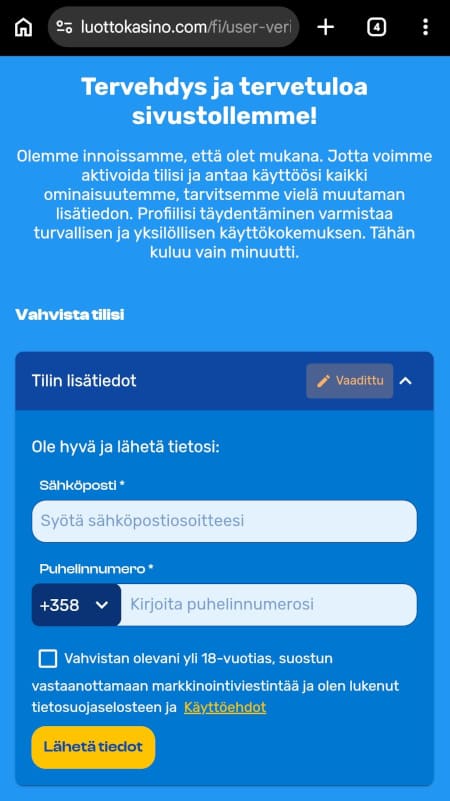 Lue meidän Luottokasino kokemuksia arvostelusta.