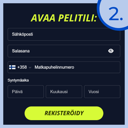 Avaa pelitili.
