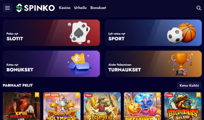 Hanki omia Spinko Casino kokemuksia.