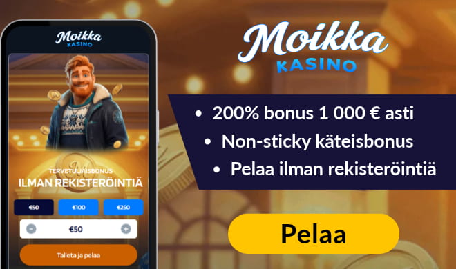Lue Moikka kasino arvostelu ja ota bonus.