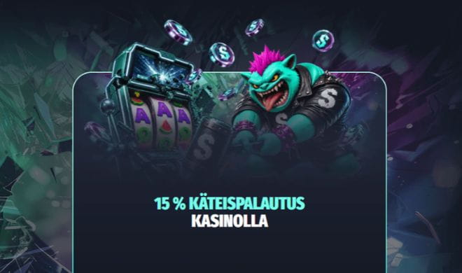 Hyödynnä SmashaCasino cashback kasinolle.